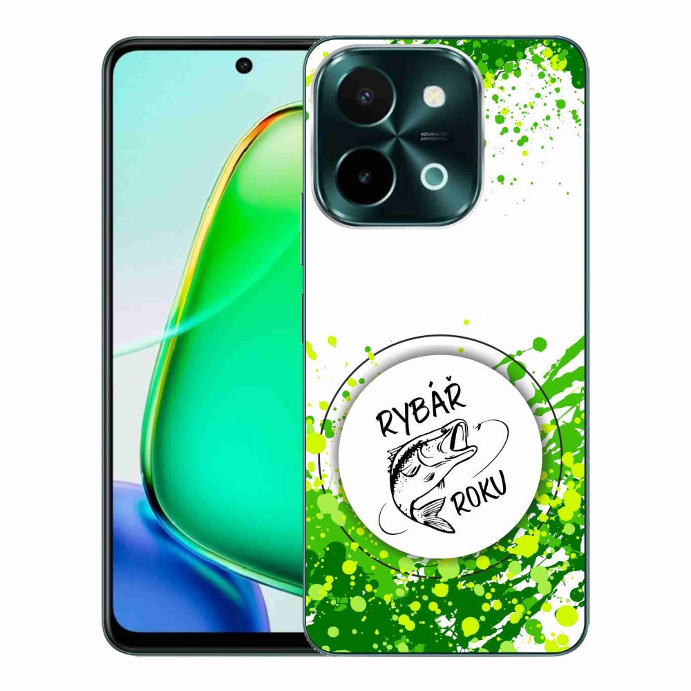 Gél borító mmCase a Vivo Y28-on - az év halászának fehér háttere