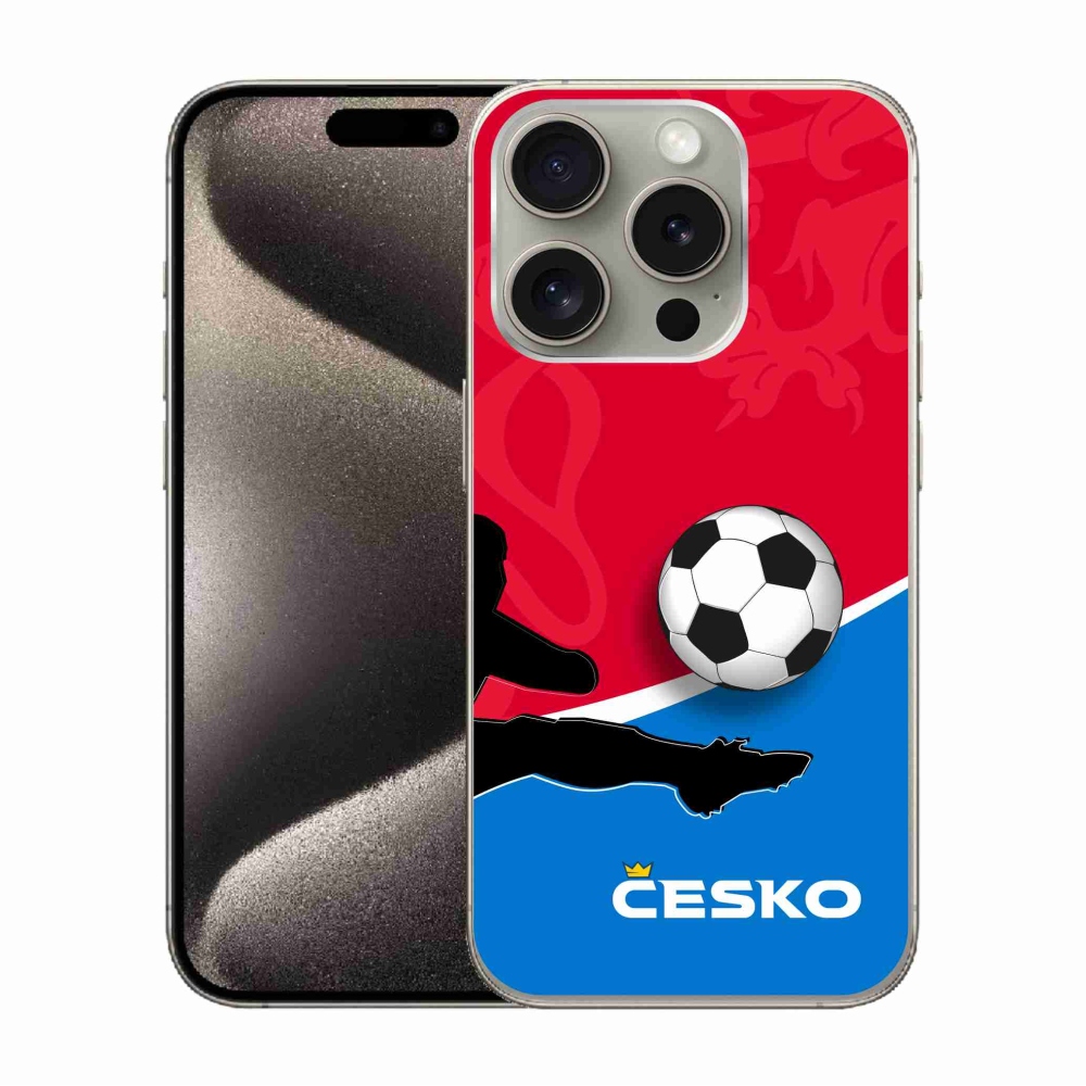 Gél borítás mmCase iPhone 15 Pro készülékhez - Labdarúgás Csehország 2