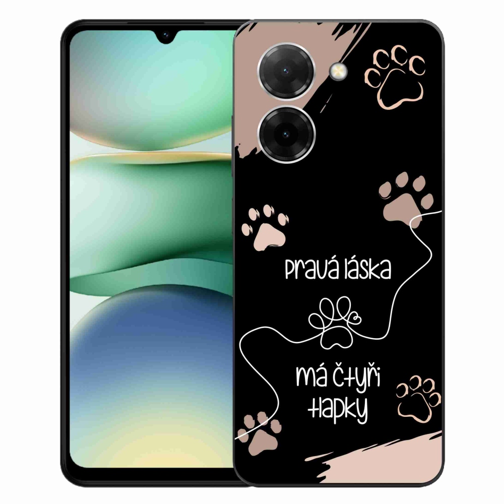 Gél borító mmCase a Xiaomi Redmi A5 (173.45x79.35x8.45mm) - kutya motívum 1 fekete háttérrel