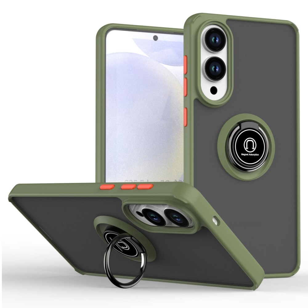 Selymes, tartós borítás Samsung Galaxy S25 Edge készülékhez - zöld