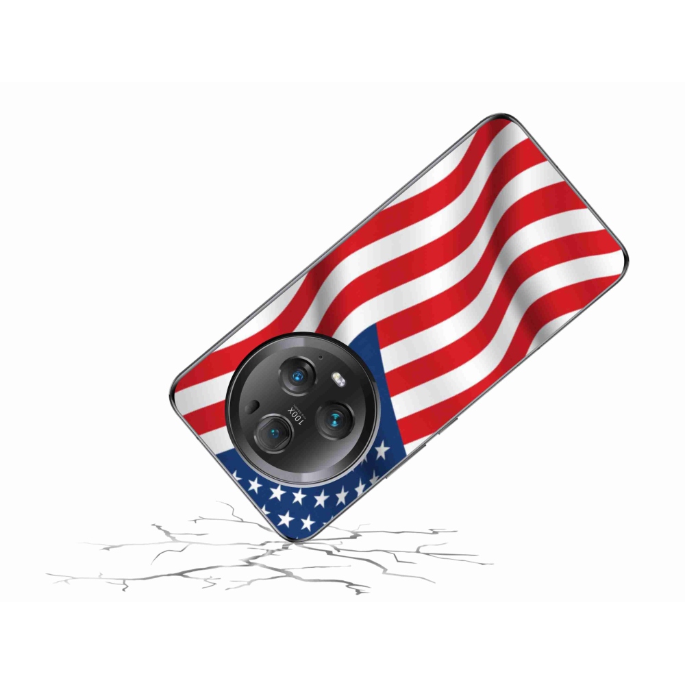 Gél borítás mmCase a Honor Magic 5 Pro 5G számára - amerikai zászló