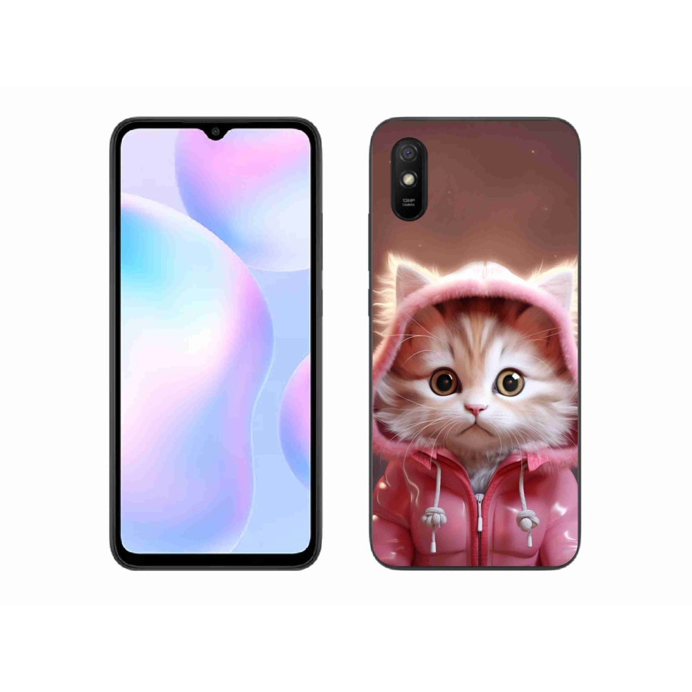 Gél borítás mmCase a Xiaomi Redmi 9A számára - aranyos cica 3