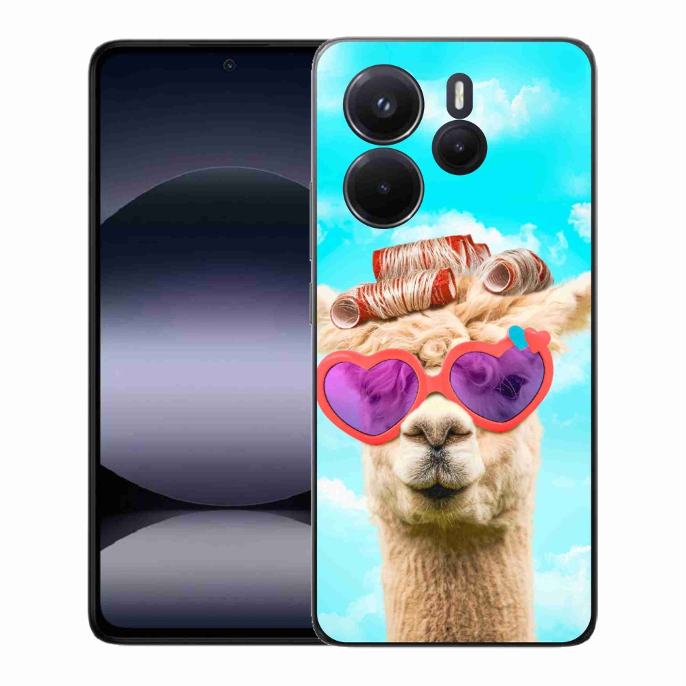 Gél borító mmCase a Xiaomi Redmi Note 14-hez - szemüveges láma