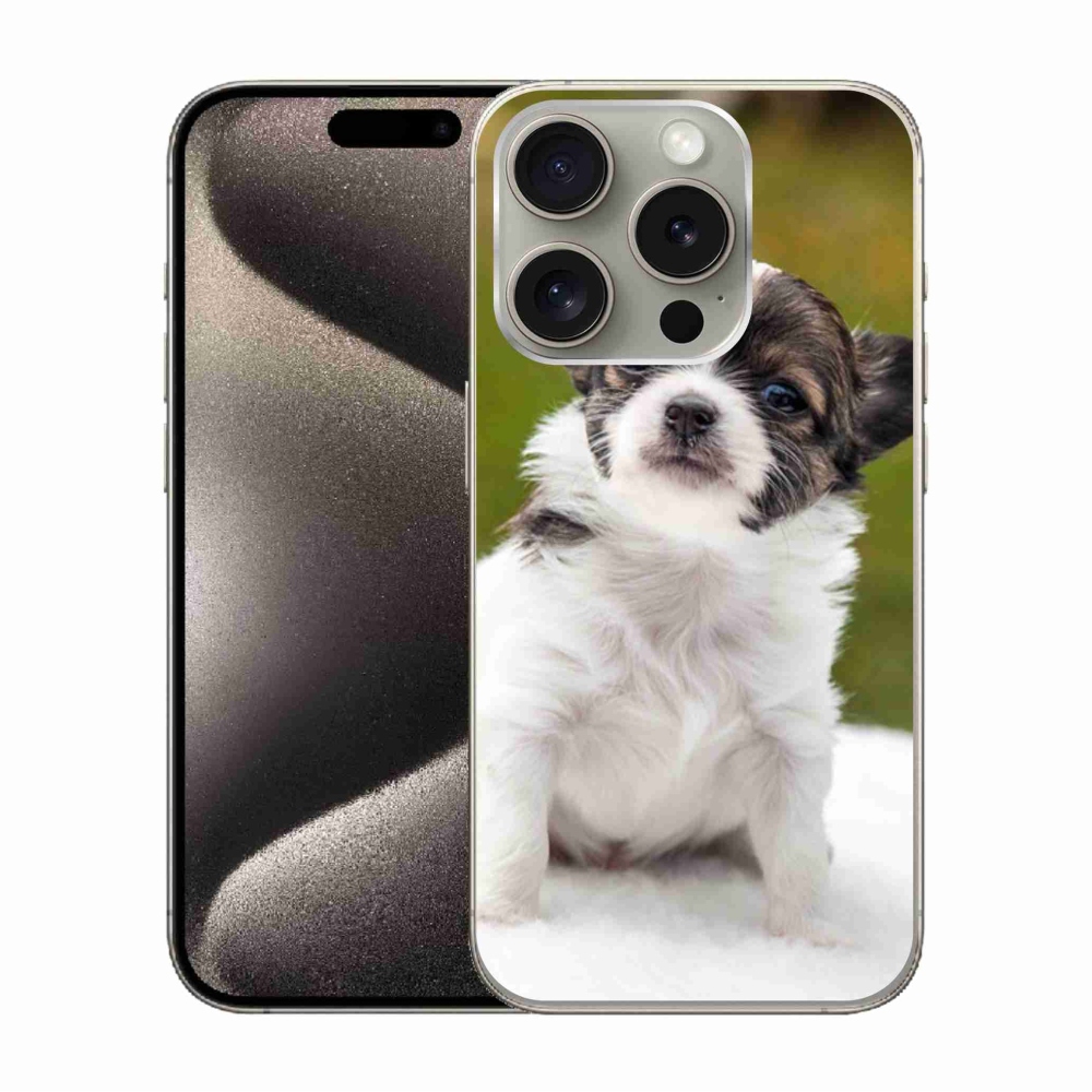 Gél tok mmCase iPhone 15 Pro készülékhez - chihuahua 4