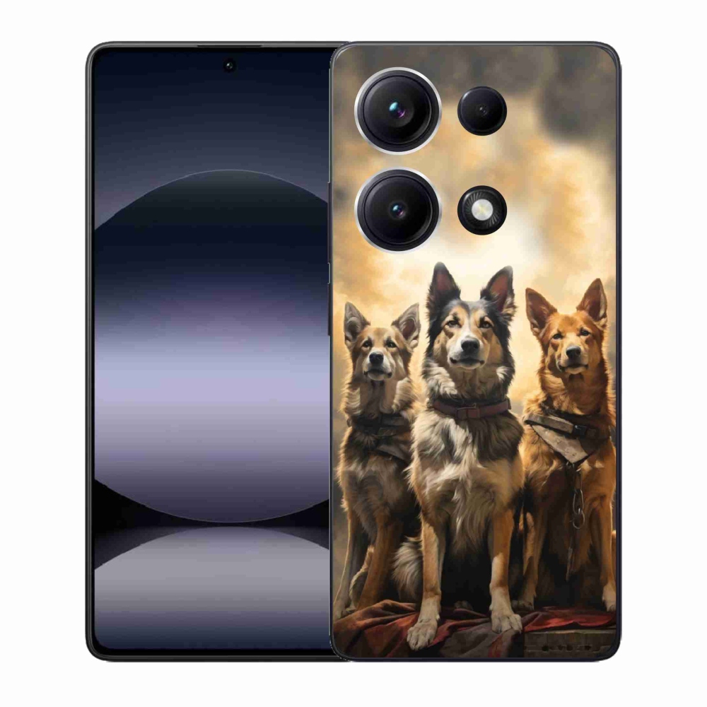 Gél borítás mmCase a Xiaomi Redmi Note 14S-hez - három kutya