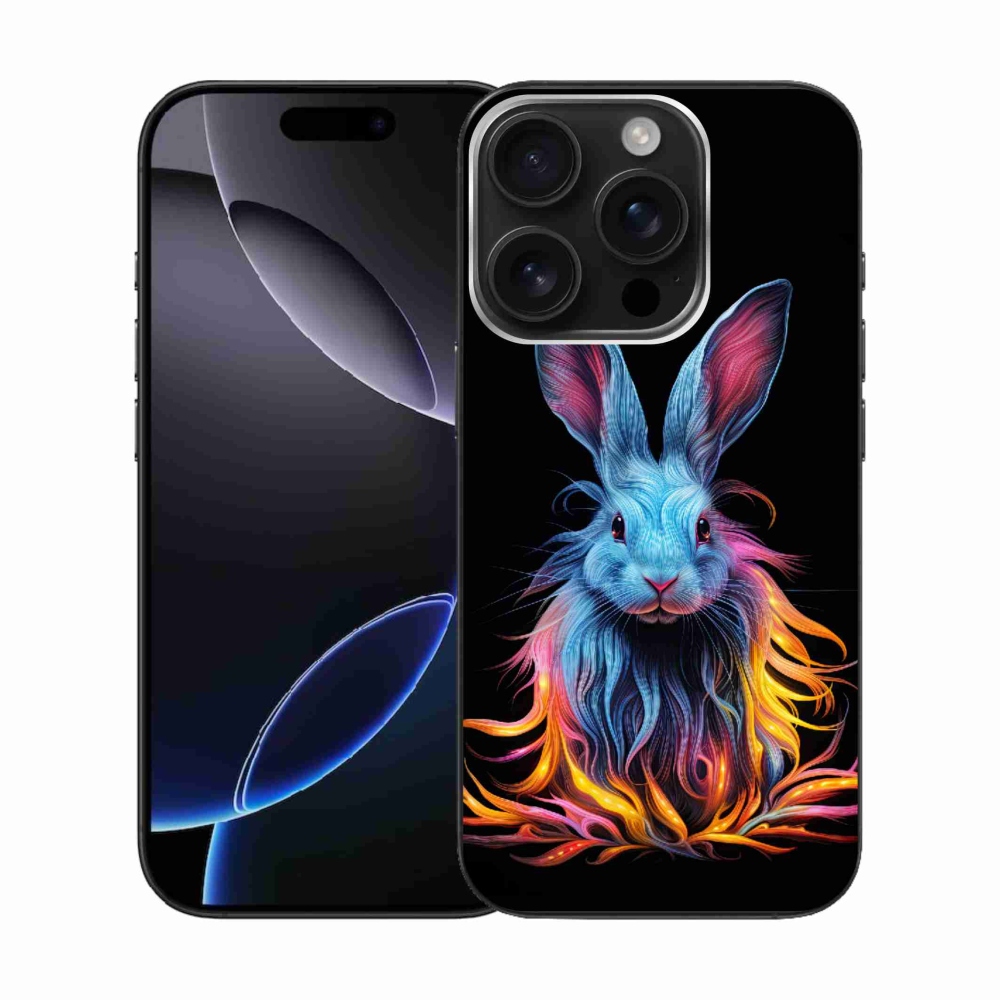 Gél borítás mmCase iPhone 16 Pro készülékhez - absztrakt nyúl