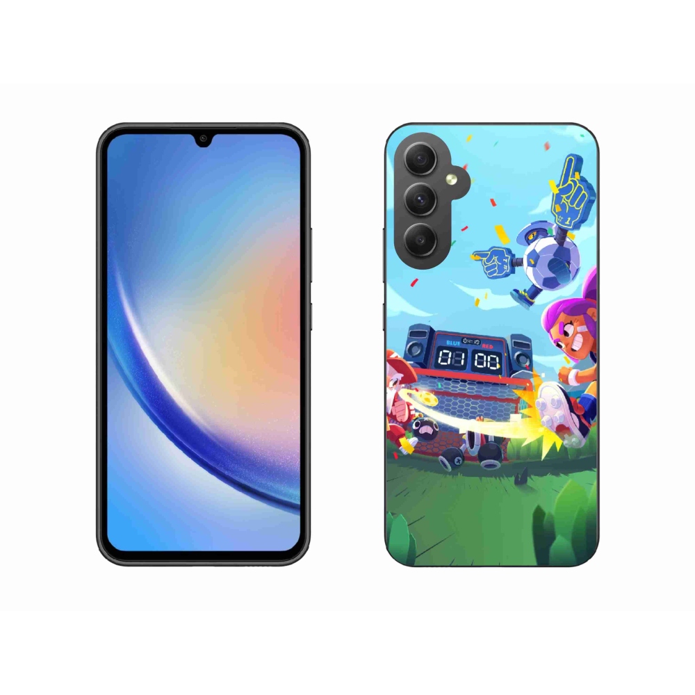 Gél borítás mmCase Samsung Galaxy A34 5G - verekedős csillagok 1