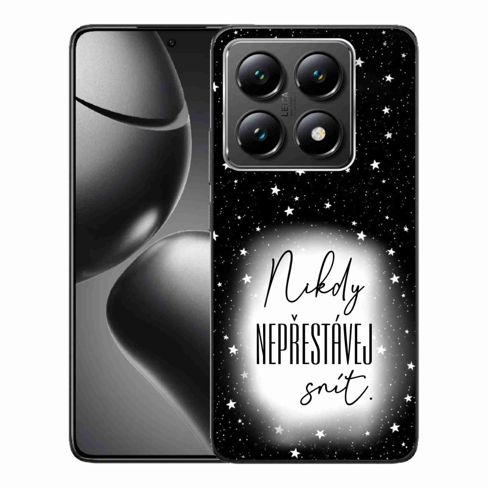 Gél borítás mmCase a Xiaomi 14T-hez - idézet 1 fehér és fekete háttérrel