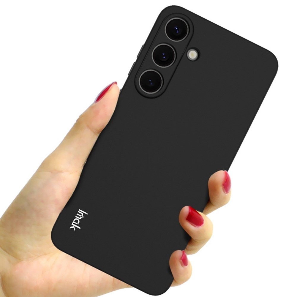 IMK matt zselés tok Samsung Galaxy S25+ készülékhez - fekete