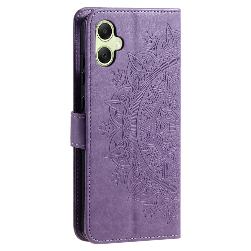 Mandala könyv tok a Samsung Galaxy A06 4G készülékhez - lila