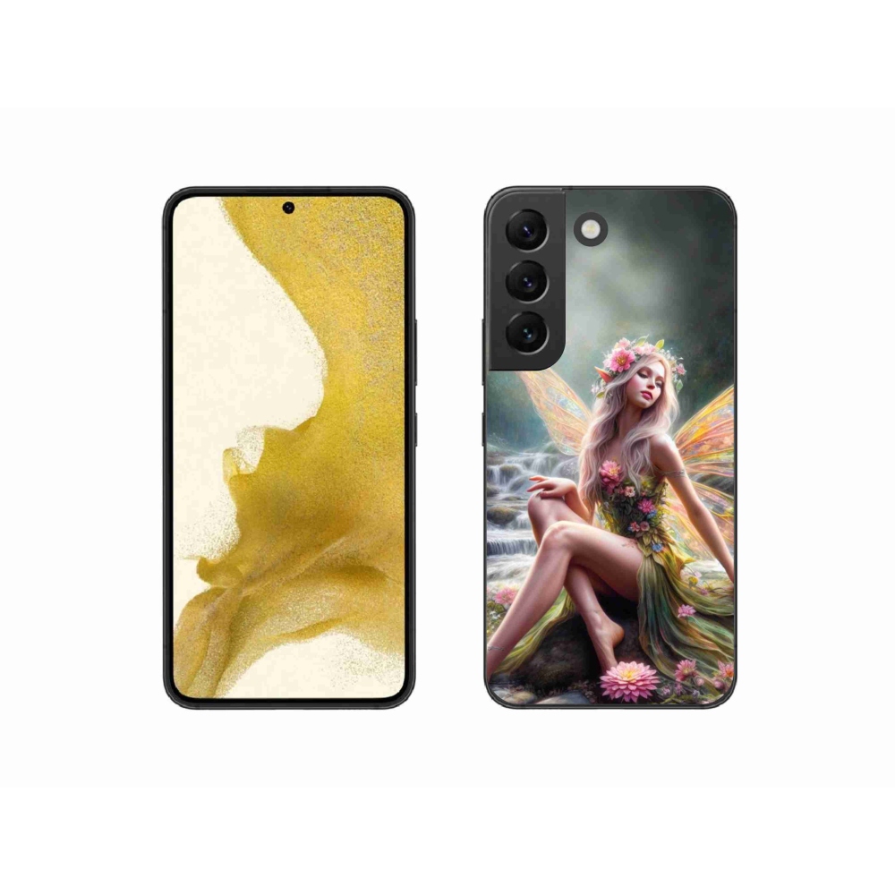 Zselés borítás mmCase Samsung Galaxy S22 5G - pillangó nő 1