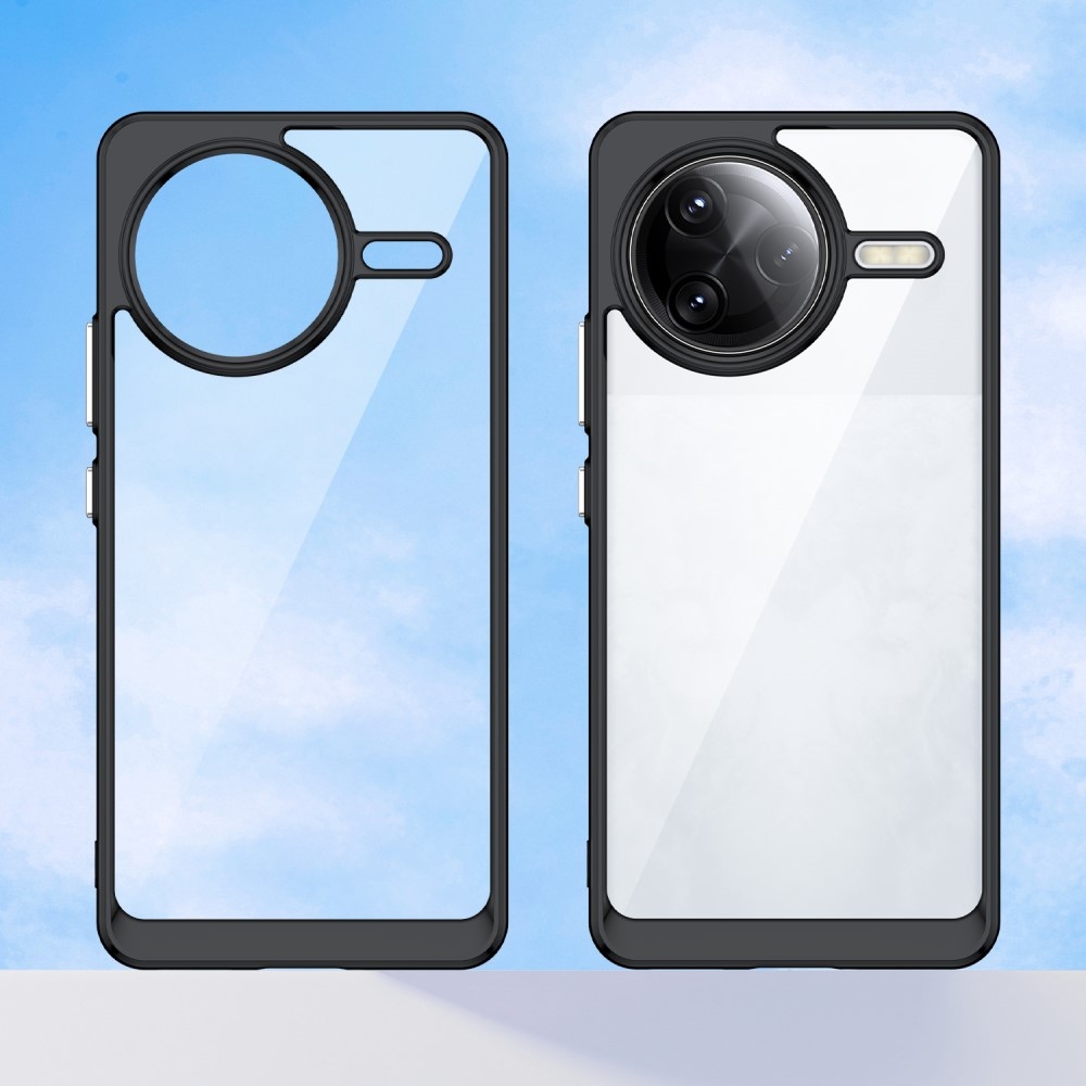 Gél tok fix hátlappal a Xiaomi Poco F7 Ultra számára - fekete