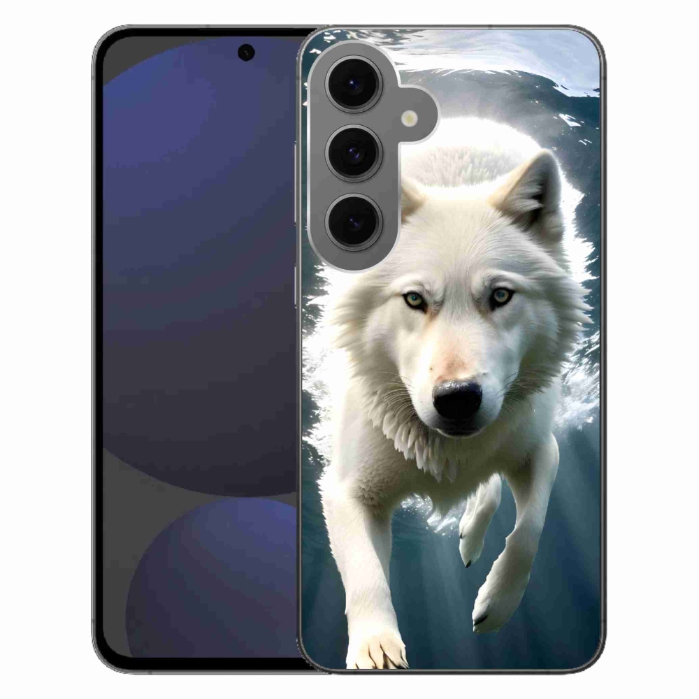 Gél védőhuzat mmCase Samsung Galaxy S24 FE készülékhez - fehér farkas