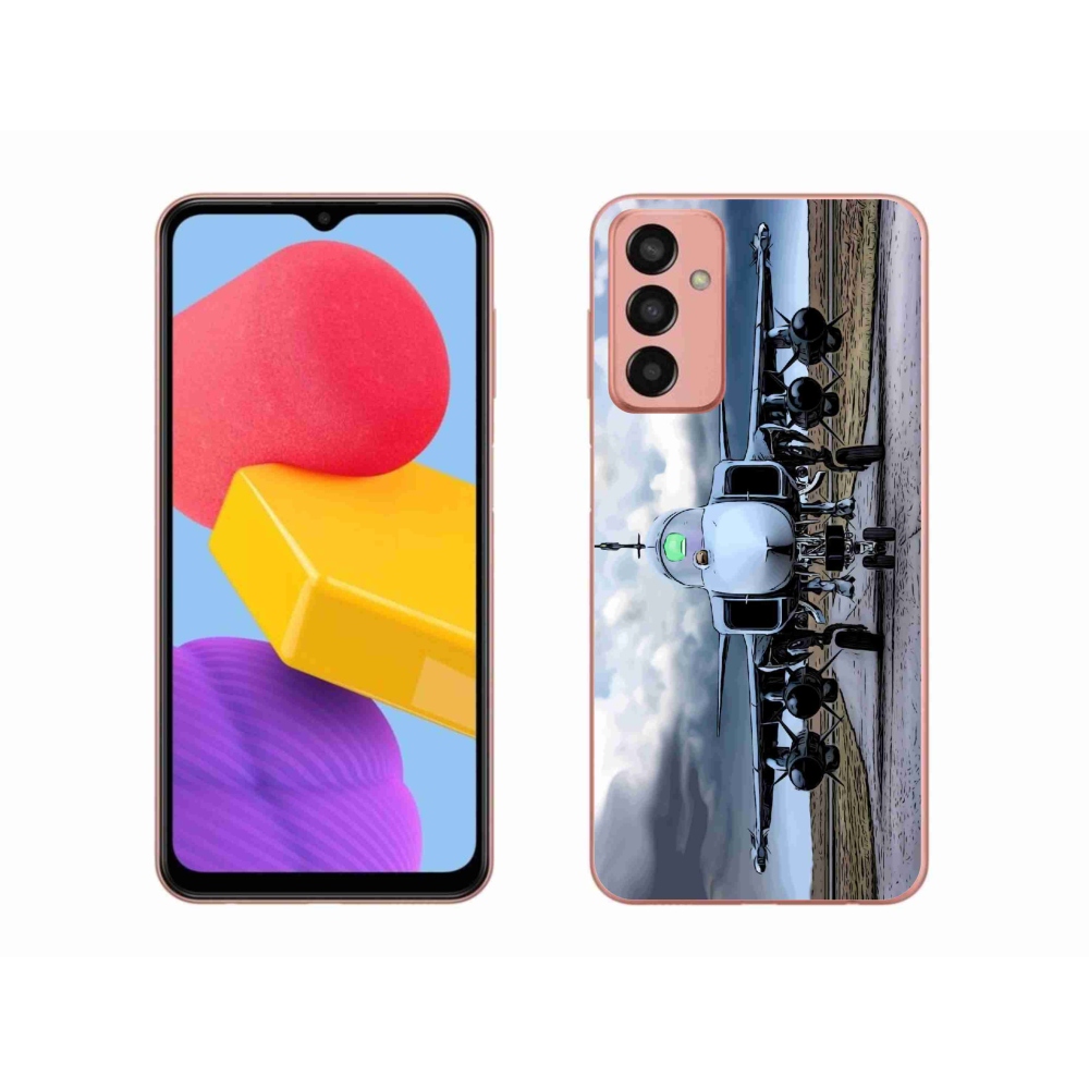 Gél borító mmCase Samsung Galaxy M13 - katonai repülőgépekhez