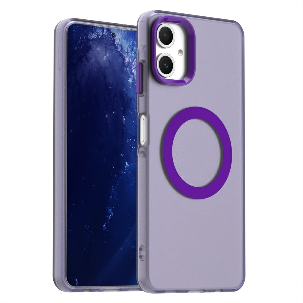 Candy zselés tok MagSafe-val a Samsung Galaxy A06 4G készülékre - lila