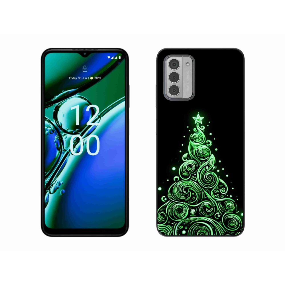 Zselés borítás mmCase a Nokia G42 készülékhez - neon karácsonyfa 3
