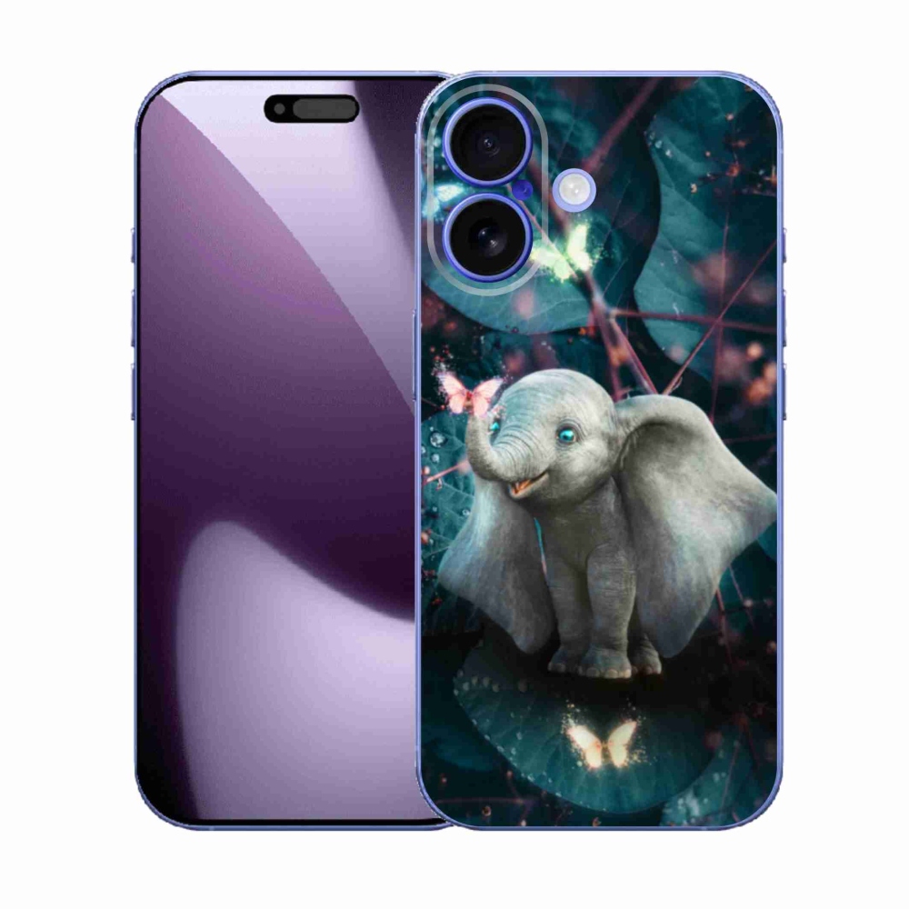 Gél borítás mmCase iPhone 17 készülékhez - aranyos elefánt