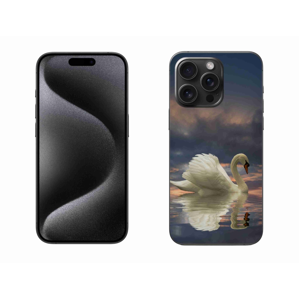 Zselés borítás mmCase iPhone 15 Pro Max készülékhez - hattyú