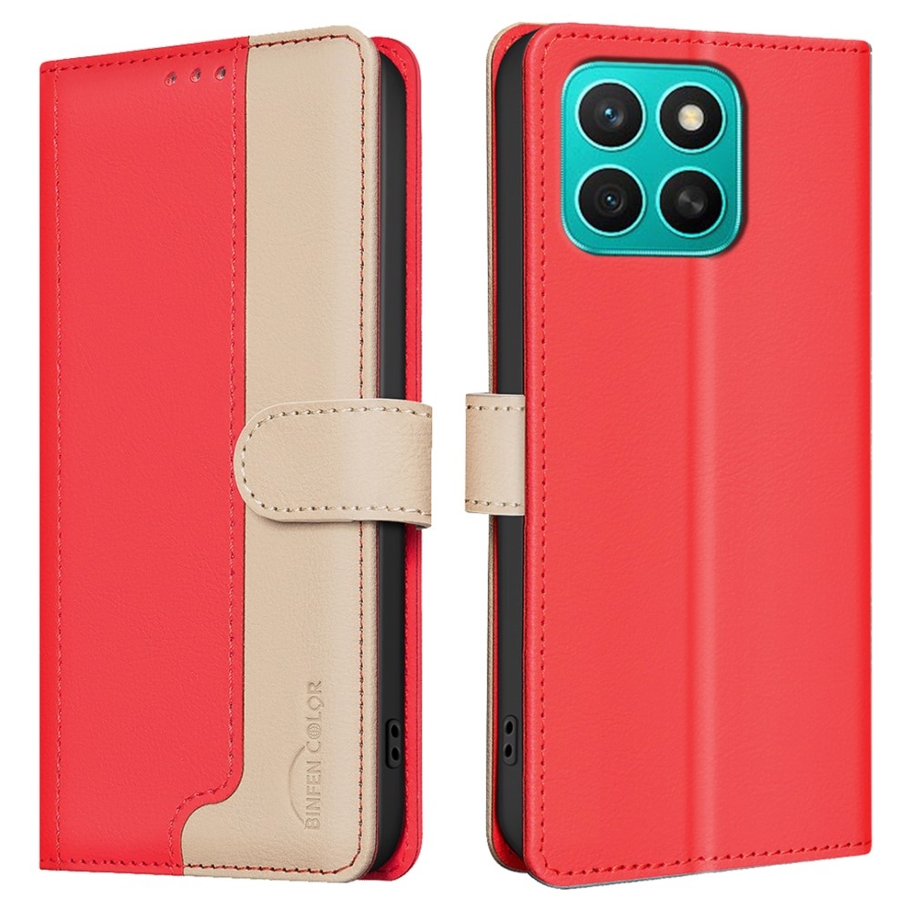 BNF DUO könyvtáska Honor X8c-hez - piros