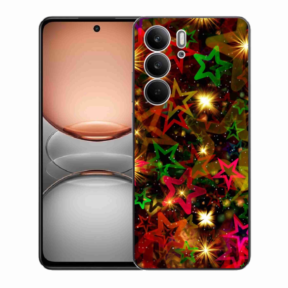 Gél borító mmCase a Realme C75 készülékhez - színes csillagok