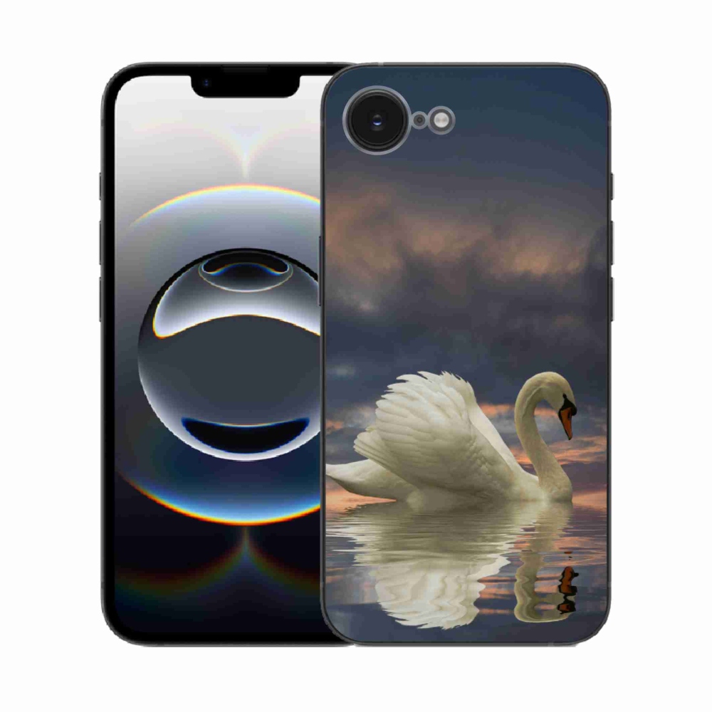 Zselés borítás mmCase iPhone 16e készülékhez - hattyú