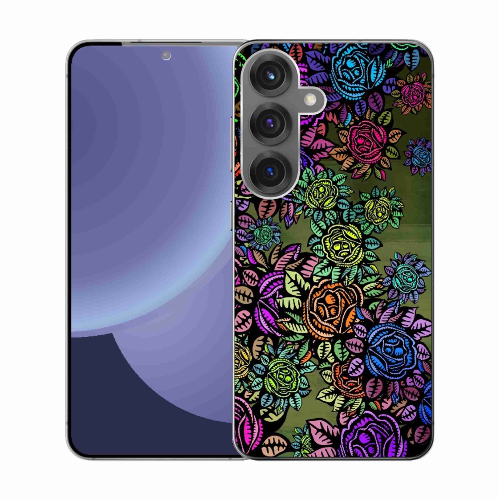 Gél borítás mmCase Samsung Galaxy S25 - virágok 6