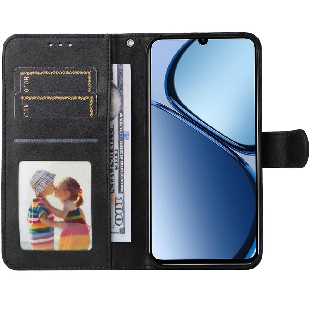 Feel könyvtáska a Realme Note 60-hoz - fekete