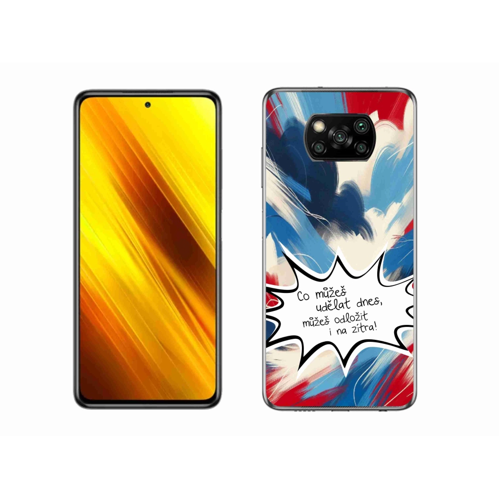 Gél borító mmCase a Xiaomi Poco X3 Pro készülékhez - vicces szöveg 9 fehér háttér