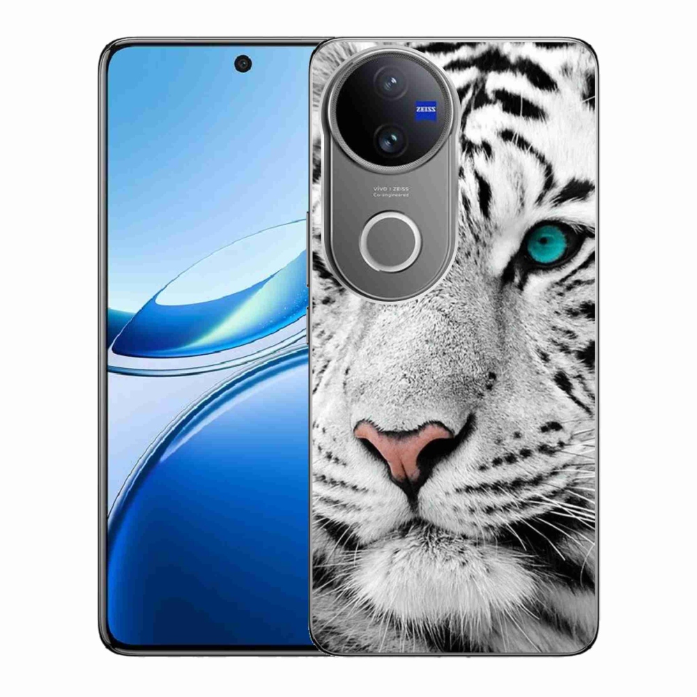 Zselés borítás mmCase a Vivo V50 5G készülékhez - fehér tigris