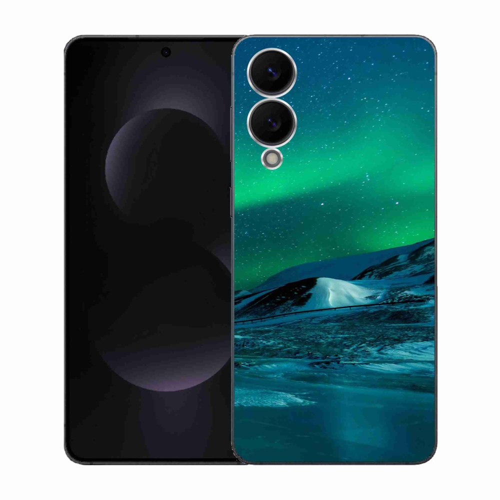 Gél borítás mmCase Samsung Galaxy S25 Edge készülékhez - sarki fény