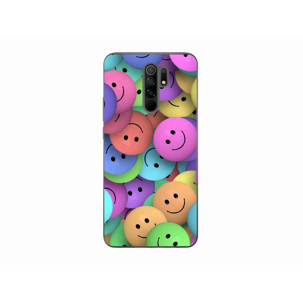 Gél borító mmCase a Xiaomi Redmi 9-hez - színes smiley-k