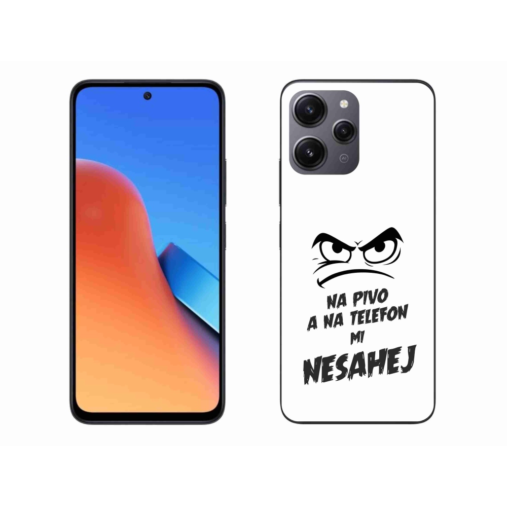 Gél borító mmCase a Xiaomi Redmi 12 - sör motívum 2 fehér háttérhez