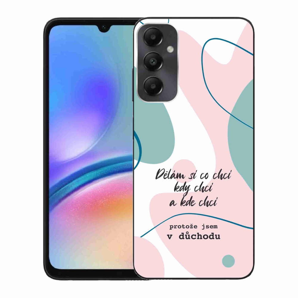 Gél borító mmCase Samsung Galaxy A05s készülékhez - vicces szöveg 10 fehér háttér