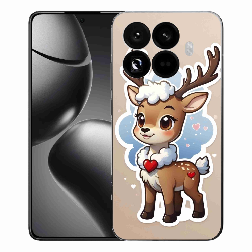 Gél borítás mmCase a Xiaomi 15T Pro számára - rajzfilm rénszarvas