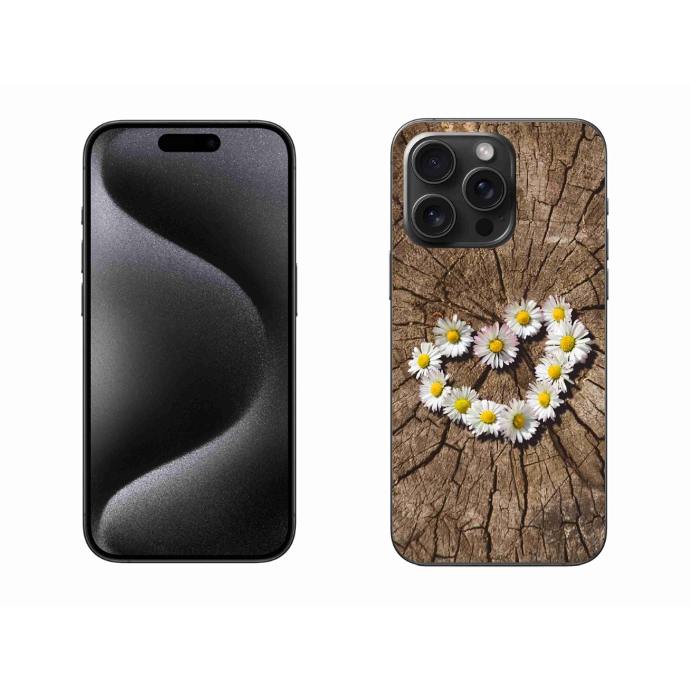 Gél borítás mmCase iPhone 15 Pro Max készülékhez - Százszorszép szív