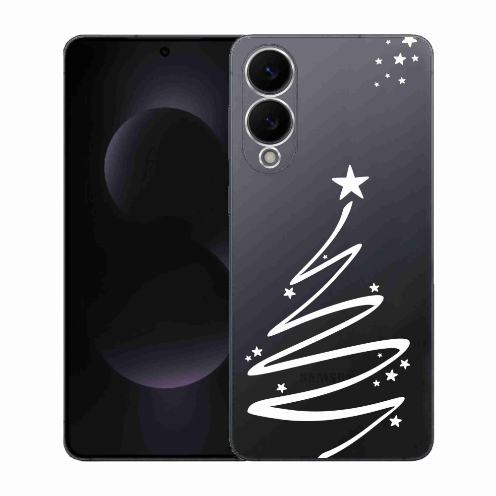 Gél borítás mmCase Samsung Galaxy S25 Edge készülékhez - fehér fa átlátszó háttéren