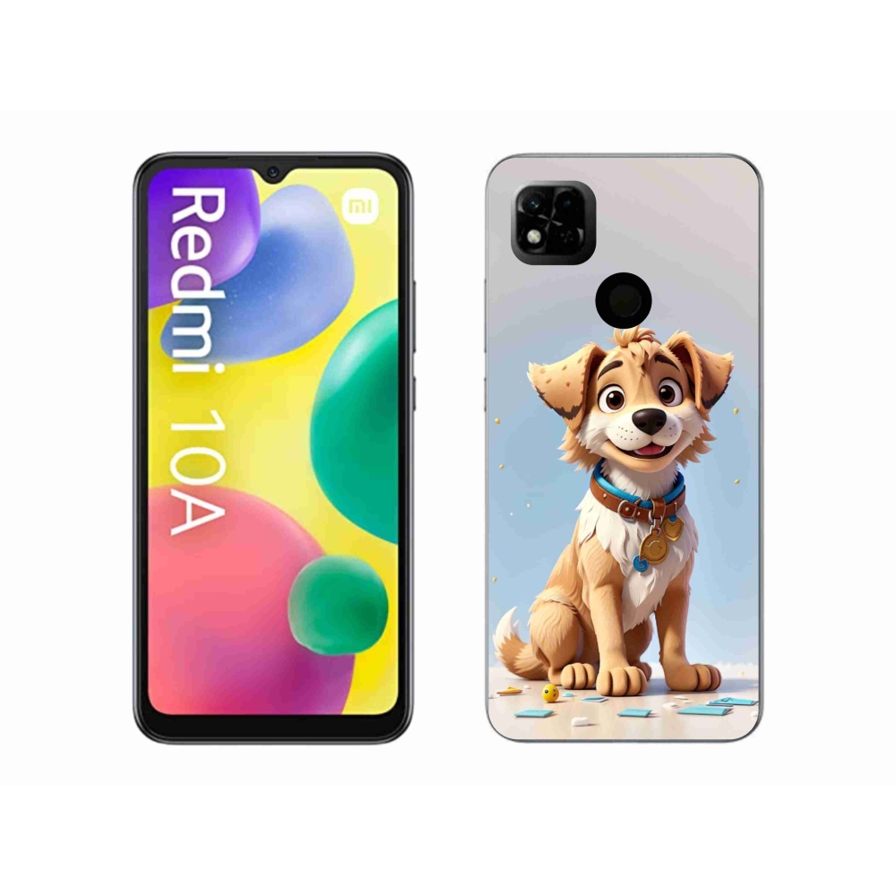 Gél borítás mmCase a Xiaomi Redmi 10A számára - rajzfilm kiskutya