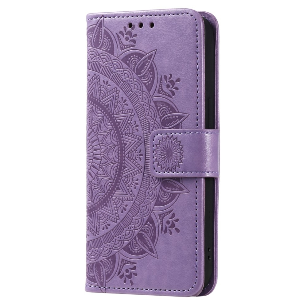Mandala könyv tok a Samsung Galaxy A06 4G készülékhez - lila
