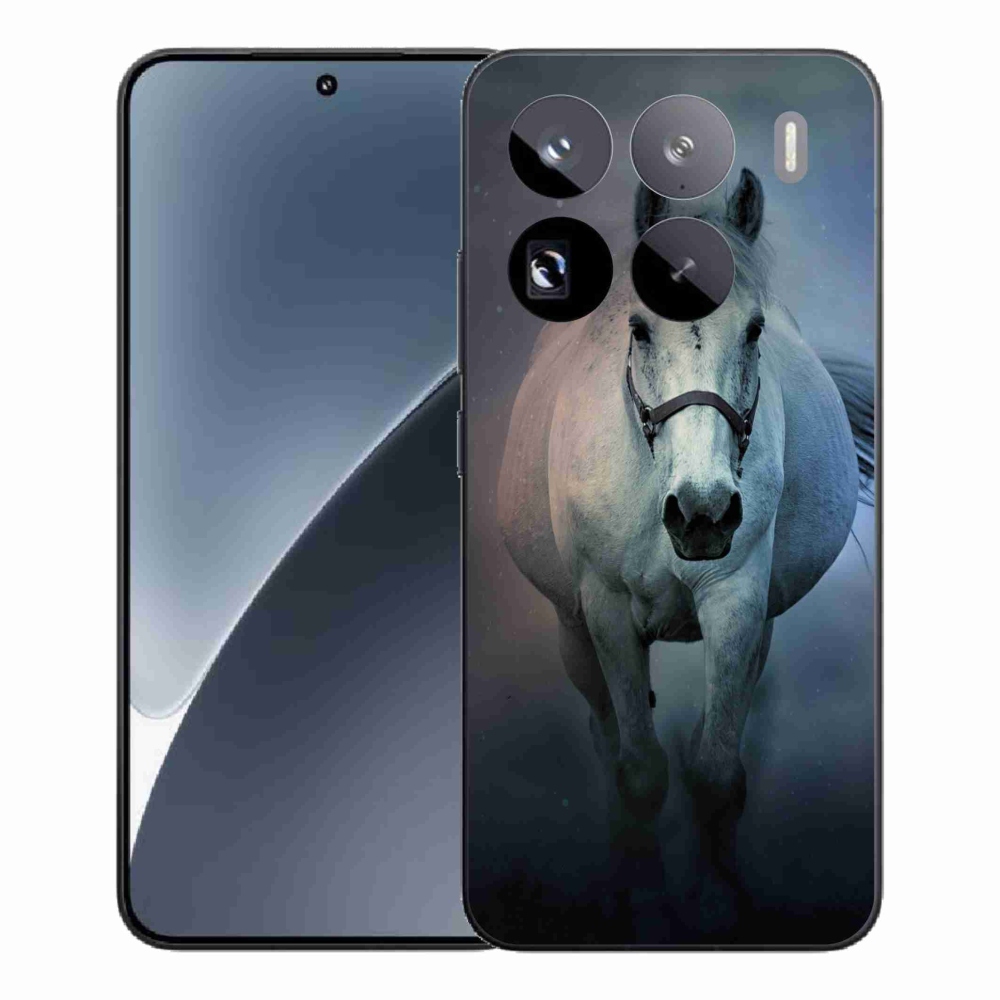 Gél borítás mmCase a Xiaomi 15 Pro - futó fehér lóhoz