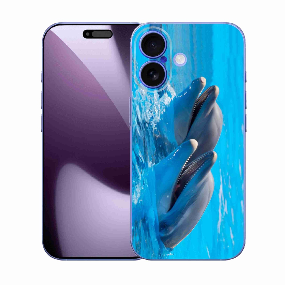 Zselés borítás mmCase iPhone 17 készülékhez - delfinek