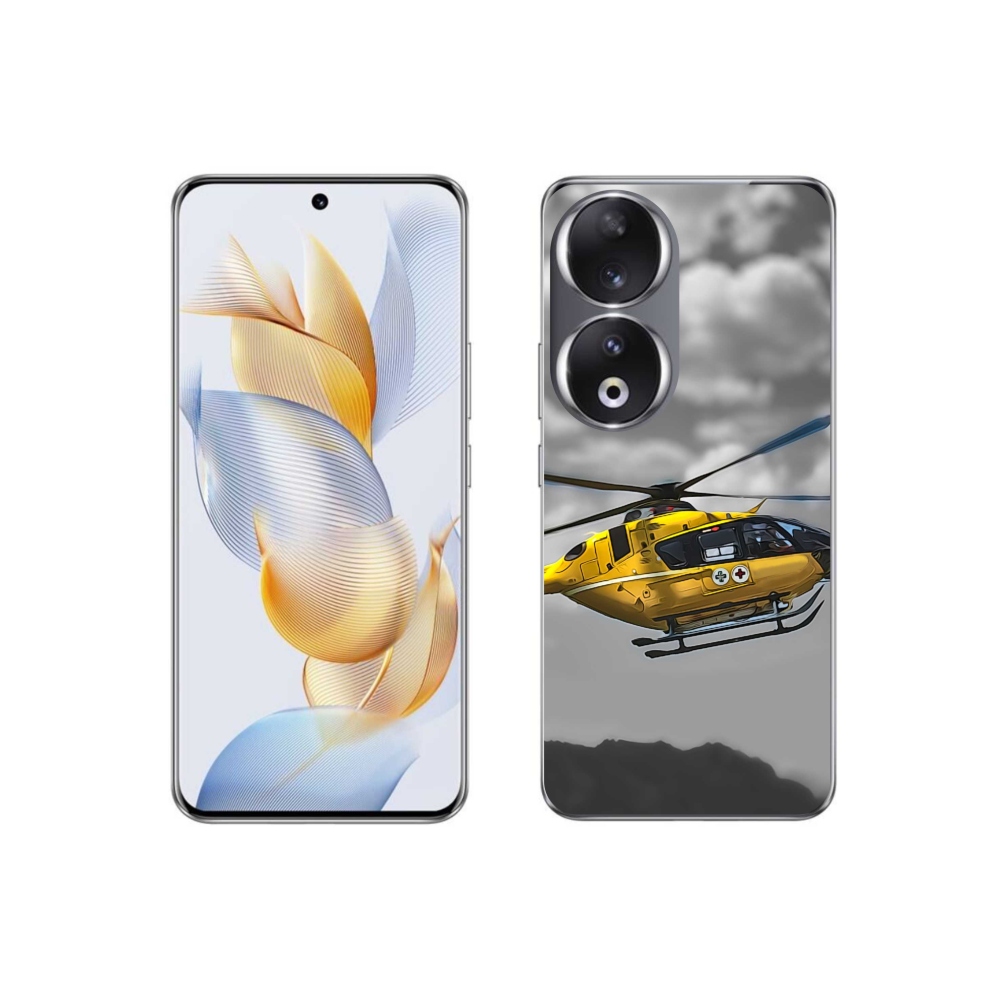 Zselés borítás mmCase a Honor 90-hez - sárga helikopterhez