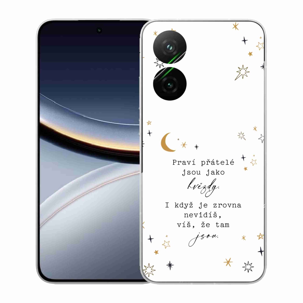 Gél borító mmCase a Xiaomi Poco F7 5G számára - idézem 6 fehér háttér