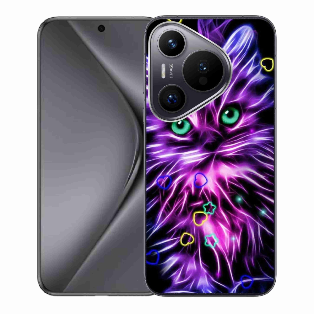 Zselés borítás mmCase a Huawei Pura 70-en - absztrakt macska