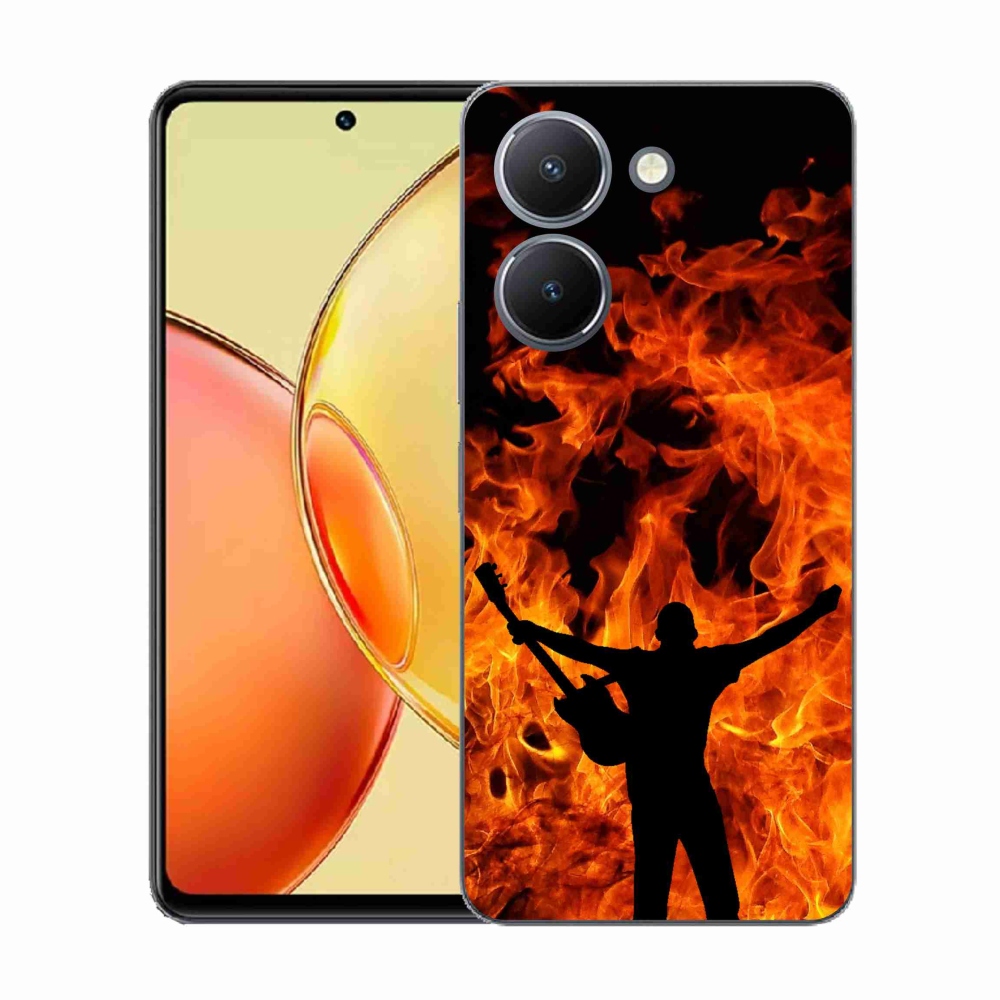 Gélburkolat mmCase a Vivo Y36-hoz - zenész és tűz