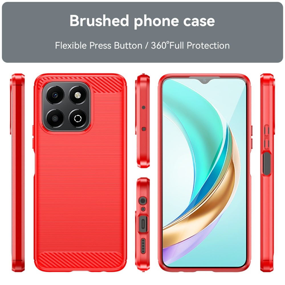 Szénálló zselés tok a Honor X6b készülékhez - piros