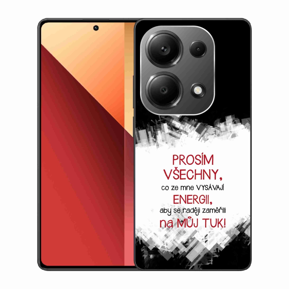 Gél borító mmCase a Xiaomi Redmi Note 13 Pro 4G/Poco M6 Pro - vicces szöveg 1 piros