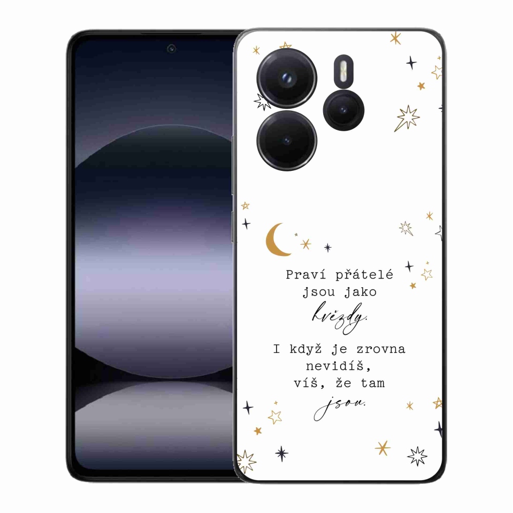 Gél borítás mmCase a Xiaomi Redmi Note 14-hez - idézem 6 fehér háttér