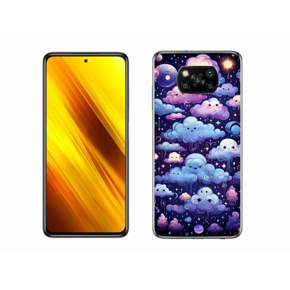 Gél borítás mmCase a Xiaomi Poco X3-hoz - felhők