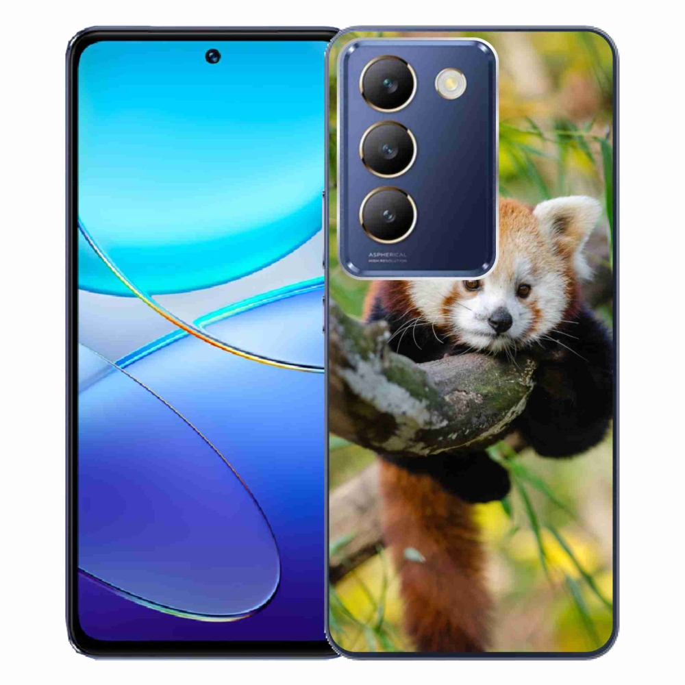 Gél borítás mmCase a Vivo V40 SE 4G/5G készülékhez - panda piros
