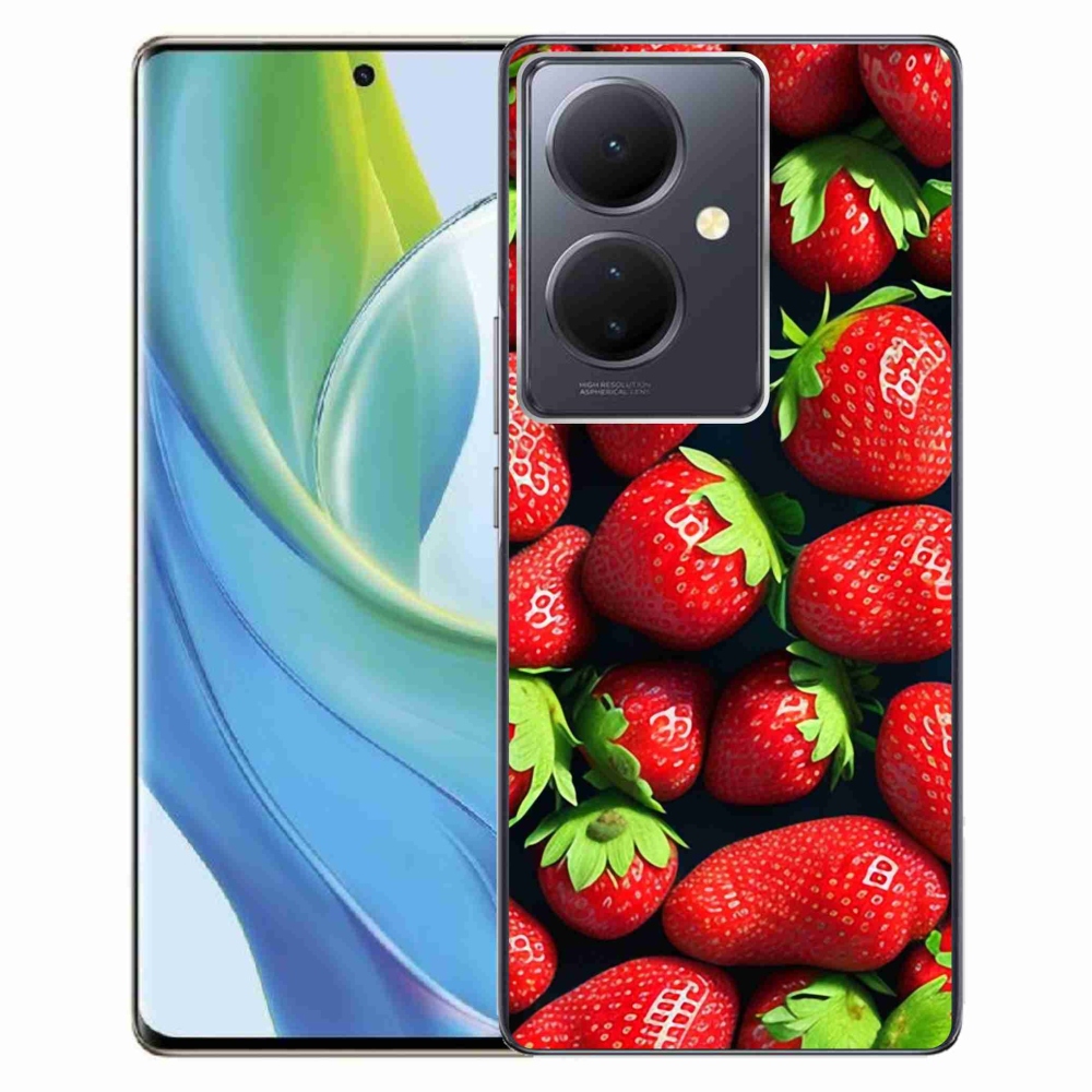Gél borítás mmCase a Vivo V29 Lite 5G készülékhez - eper